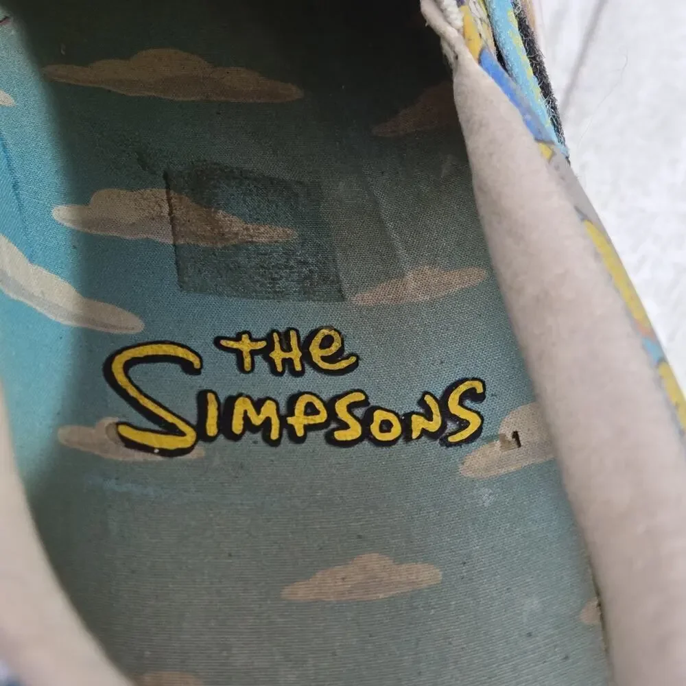 LIMITED EDITION The Simpsons VANS Slip-On 'Springfield' Mens Sz 5 Wmn 6.5 RARE